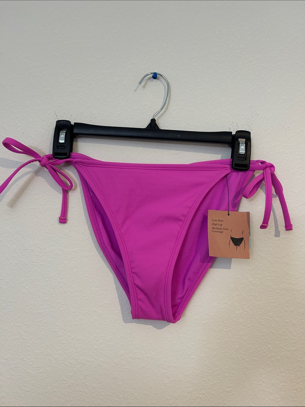 Shade & Shore Hot Pink Side-Tie Bikini Bottoms